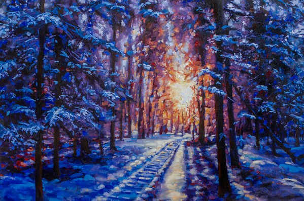 Winter Sledding by Dean Miller